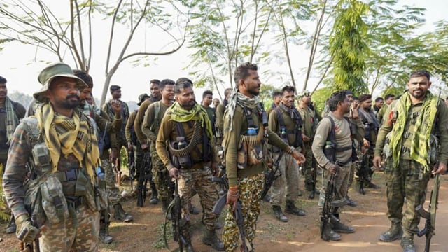 Over 10,000 personnel from Chhattisgarh, Maharashtra and Telangana, and paramilitary forces entered the forest on Tuesday evening, in one of the bigger anti-Maoist operations (PTI)