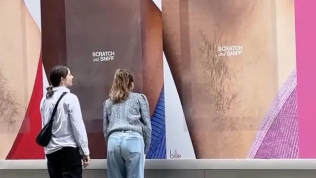 People on the street can now sniff a giant armpit to sample Billie’s latest scent, Coco Villa.
