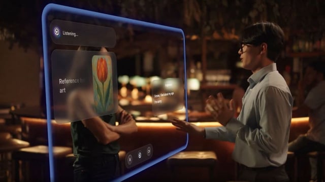 A commercial for the app shows its founder, Chungin Lee, using it on a date