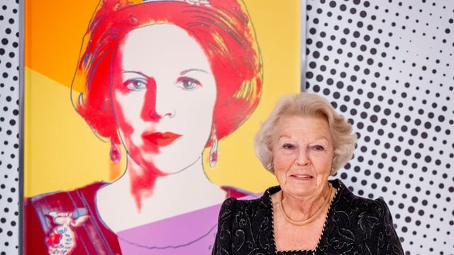 Beatrix, who abdicated in 2013, was portrayed in a series by Andy Warhol