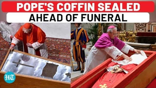 POPE'S COFFIN SEALED AHEAD OF FUNERAL