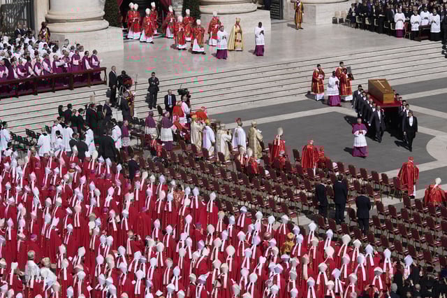 El funeral del papa Francisco, en imágenes.