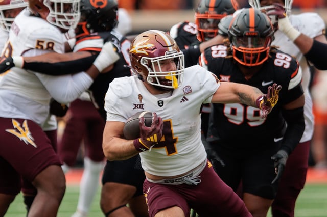Where will Cam Skattebo be picked in the 2025 NFL Draft on Saturday?