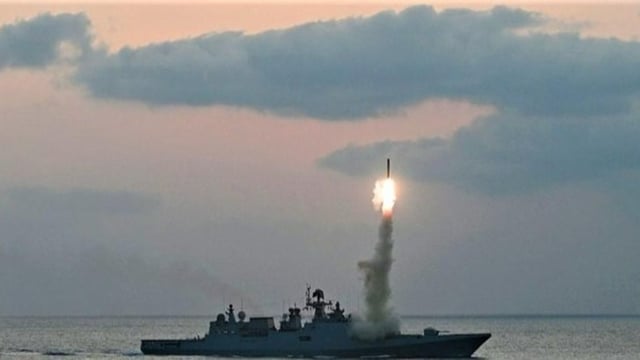 The Indian Navy shared visuals of BrahMos anti-ship and anti-surface cruise missiles
