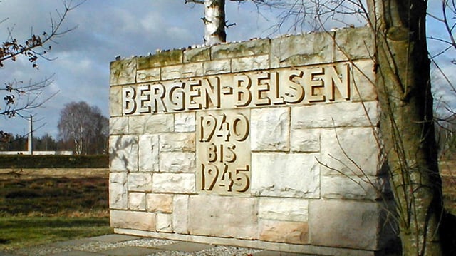 Gedenkstein am ehemaligen Konzentrationslager Bergen-Belsen