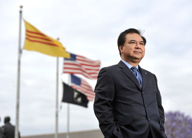 Van Tran emigrated to the United States after being evacuated one week before the Fall of Saigon in April 1975.  Van Tran  became the first Vietnamese-American to serve in a state legislature. Pictured in 2015.
(Photo by Jeff Gritchen, Orange County Register/SCNG)