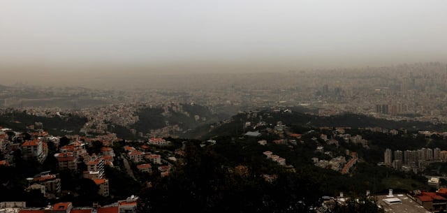 Die libanesische Hauptstadt Beirut im April