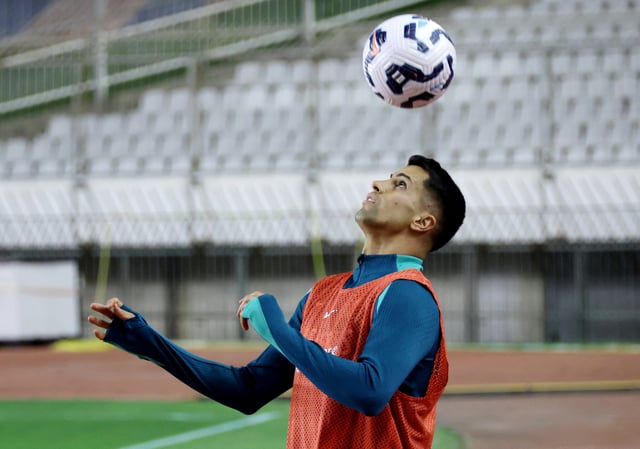 Soccer Football - Nations League - Portugal training - Poljud Stadium, Split, Croatia  - November 17, 2024 Portugal's Joao Cancelo during training REUTERS/Antonio Bronic