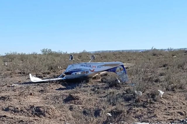 Se estrelló una avioneta que salió del aeroclub de Allen