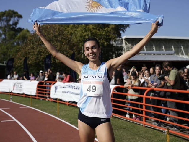Levaggi se subió dos veces al podio en Mar del Plata. Foto @cada.atletismo