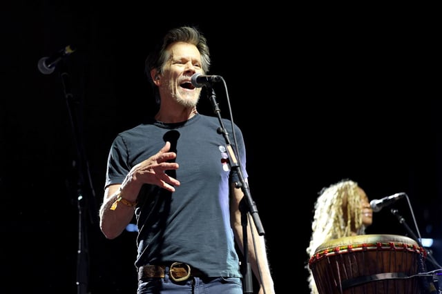Kevin Bacon of The Bacon Brothers performs at the Palomino Stage during the 2025 Stagecoach Festival on April 27, 2025 in Indio, Calif.