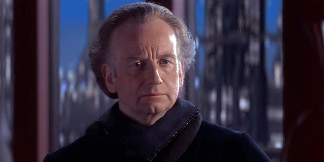Ian McDiarmid as Sheev Palpatine in Star Wars: The Phantom Menace