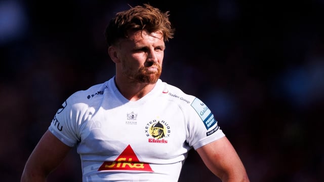 Henry Slade and his team-mates slumped to a record defeat against Gloucester on Sunday