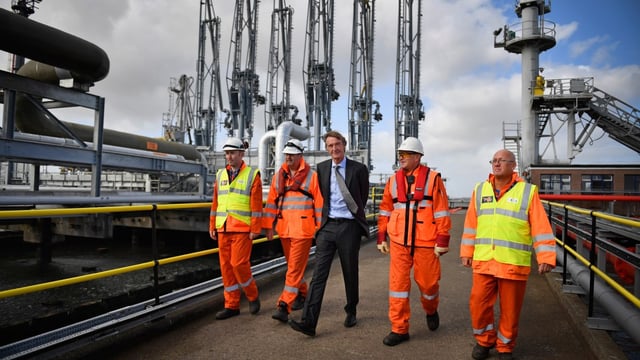 Sir Jim Ratcliffe, chief executive of Ineos, at the Grangemouth plant