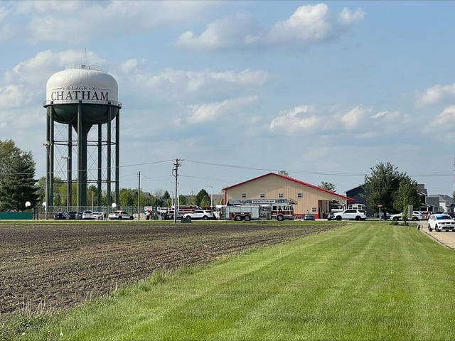 Four people are dead after a vehicle drove through an after-school building in Chatham, Illinois, on Monday, April 28.