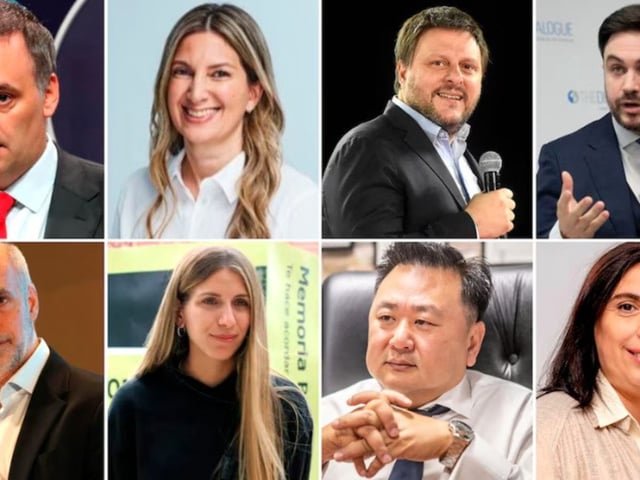 Los candidatos para las elecciones porteñas del 18 de mayo.
