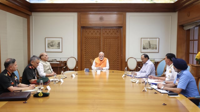 On Tuesday, PM Modi chaired a meeting with India's top defence officials, including Defence Minister Rajnath Singh, National Security Advisor Ajit Doval, and the heads of the three armed services.