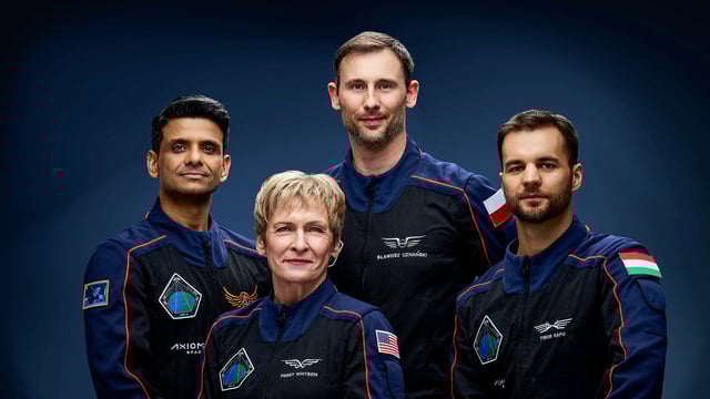 Indian Airforce (IAF) pilot Group Captain and ISRO astronaut Shubhanshu Shukla (L) has been named pilot for Axiom Mission 4 (Ax-4), a private spaceflight for the International Space Station (ISS).