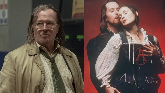 Gary Oldman recalled apologising to Demi Moore for his drunken behaviour during the shooting of Scarlet Letter