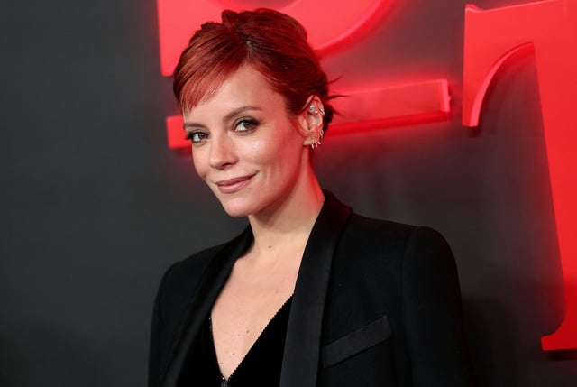 Singer Lily Allen attends the opening night for 'Stranger Things: The First Shadow' at Phoenix Theatre in London, Britain, December 14, 2023. REUTERS/Isabel Infantes
