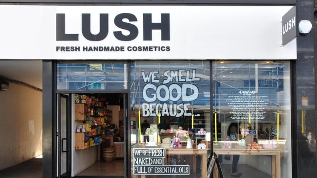 Lush said that the leaflet was put in the bags by mistake