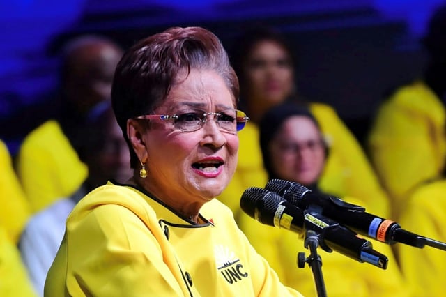 Former Trinidadian prime minister Kamla Persad-Bissessar is set to return to power after her center-right party won parliamentary elections