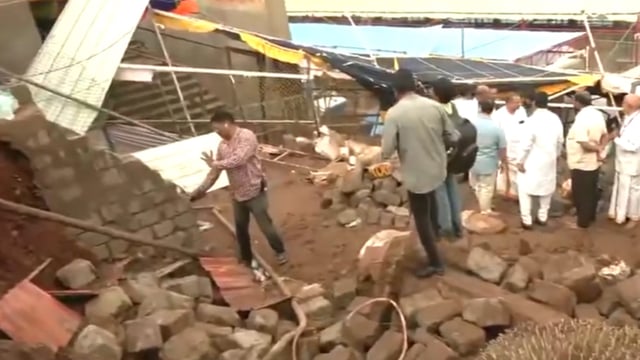 At the time of the incident, devotees were in queue for the 'Nijaroopa' darshan of the deity at the temple. 