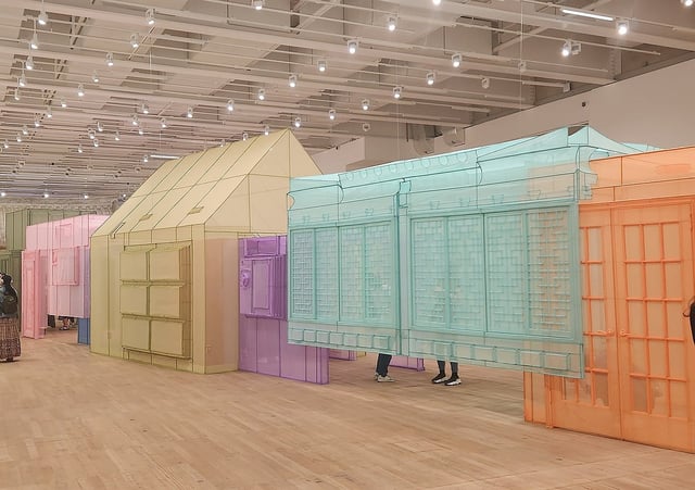 Renowned contemporary artist Do Ho Suh's "Walk the House" runs from May 1 to Oct. 19, 2025, at Tate Modern in London. (Yonhap)