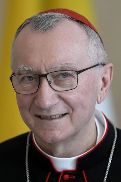 FILE - Vatican Secretary of State Cardinal Pietro Parolin is pictured in Berlin on June 29, 2021. (AP Photo/Michael Sohn, File)