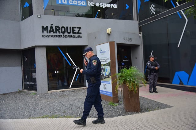 Allanan las oficinas de Márquez y Asociados en Battle Planas y Spilimbergo. (Pedro Castillo / La Voz)