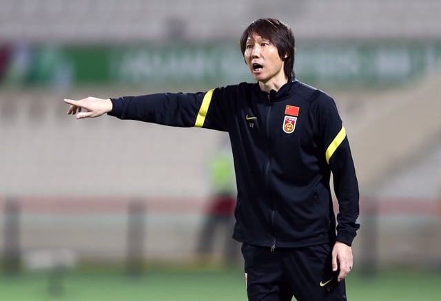 Soccer Football - World Cup - Asian Qualifiers - Third Round - Group B - China v Australia - Sharjah Stadium, Sharjah, United Arab Emirates - November 16, 2021 China coach Li Tie REUTERS/Satish Kumar
