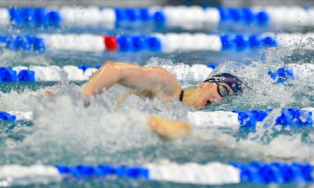 Trans swimmer Lia Thomas received a wave of abuse after she competed in a women&#39;s competition in 2021. (Getty)