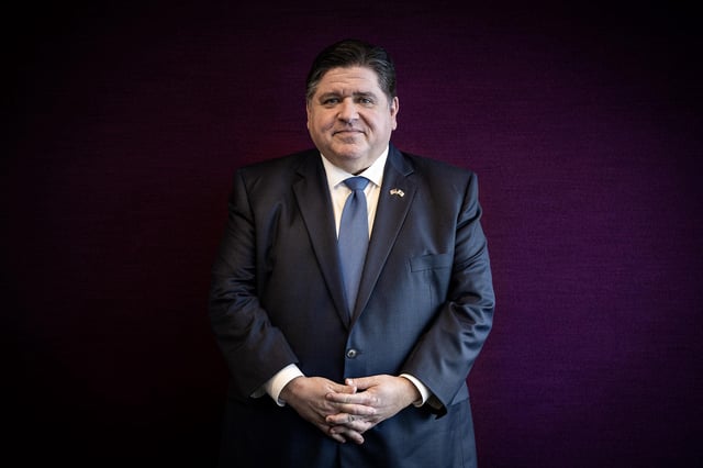 Gov. JB Pritzker in February 2023.