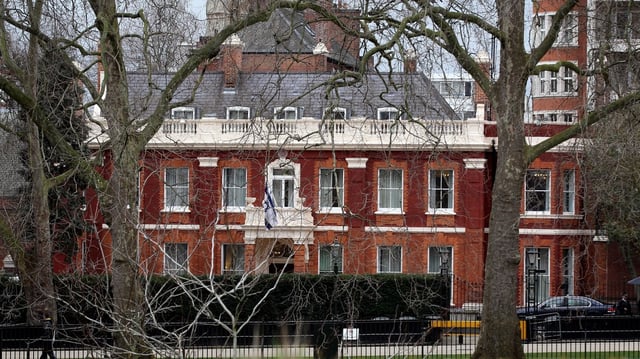 The Israeli embassy in Kensington