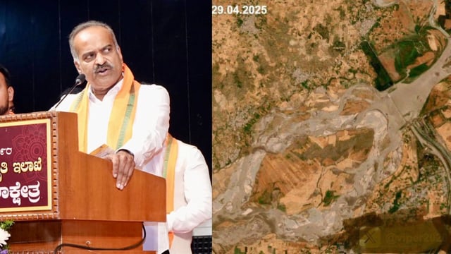 Taking to social media platform X (formerly Twitter), Mohan posted satellite images comparing the river’s water levels, suggesting a drastic drop.