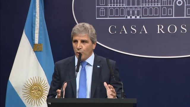 Luis Caputo, ministro de Economía. (Captura)