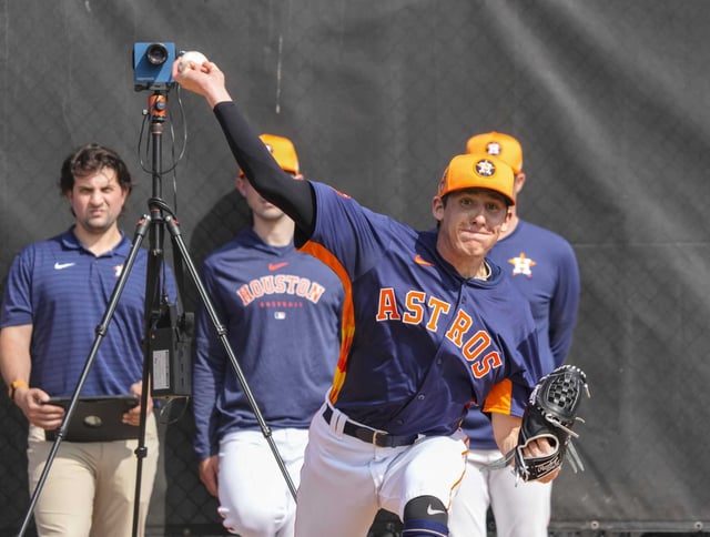 Houston Astros pitcher AJ Blubaugh makes his MLB debut against Detroit on Wednesday.