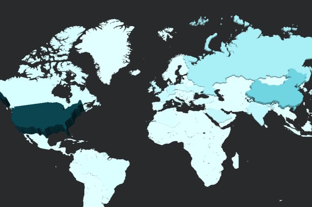 Map shows countries&#39; military spending in 2024, according to the Stockholm International Peace Research Institute.