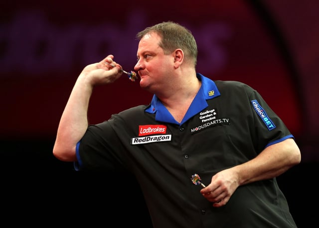 Darts - 2013 Ladbrokes World Darts Championship  - Alexandra Palace, London - 19/12/12 
Andy Jenkins in action during his first round match 
Action Images / Steven Paston/ File Photo