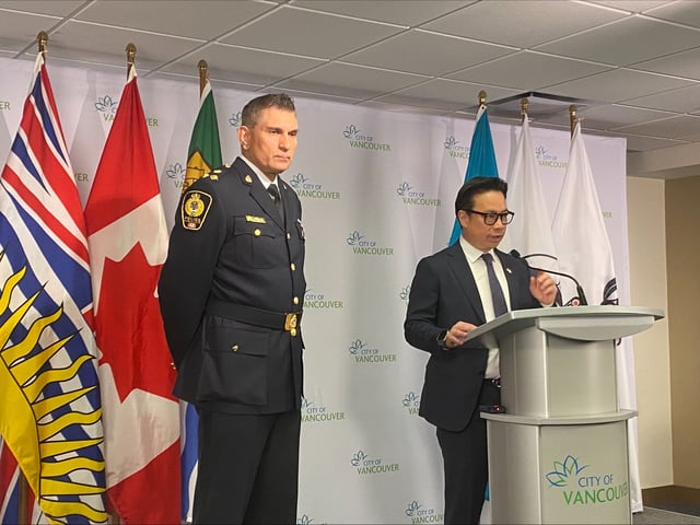 Vancouver Mayor Ken Sim speaking at a press conference about the Lapu Lapu festival tragedy and the suspect.