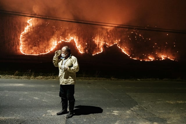 Officials said conditions at the time made it very hard for conventional firefighting methods to control the blazes, which leapt from pine tree to pine tree across dried-out hillsides