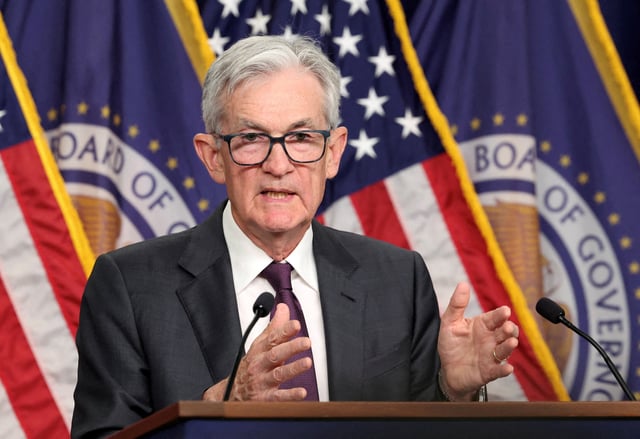 U.S. Federal Reserve Chair Jerome Powell speaks during a press conference, in Washington, U.S., January 29, 2025. REUTERS/Kevin Lamarque//File Photo