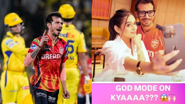 Social media, including his rumoured girlfriend RJ Mahavash praised Yuzvendra Chahal after he completed his hat-trick against CSK