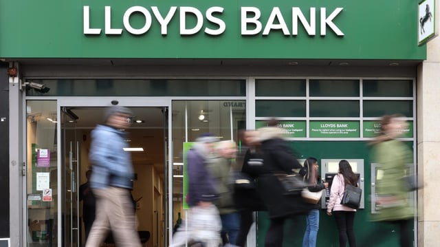 Lloyds said it had made a £100 million adjustment to its expected credit losses to take account of the possible impact of US tariffs