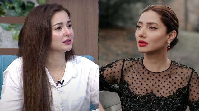 Pakistani actors Hania Aamir and Mahira Khan