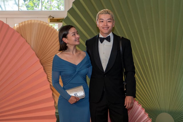 Maia Harumi Shibutani and Alex Hideo Shibutani arrive for an official State Dinner held by U.S. President Joe Biden in honour of Japanese Prime Minister Fumio Kishida at the White House in Washington, U.S., April 10, 2024. REUTERS/Bonnie Cash