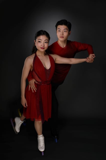 Ice dancers Alex Shibutani and Maia Shibutani pose for a portrait at the U.S. Olympic Committee Media Summit in Park City, Utah, U.S. September 25, 2017. The pair listens to Coldplay and Perez Prado while they train. REUTERS/Lucy Nicholson