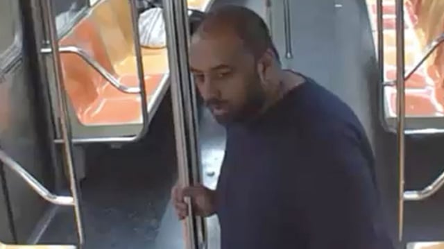 Police releases surveillance images of a man who they said attacked another man, and forced him into a sex act, on a Manhattan subway. (NYPD)