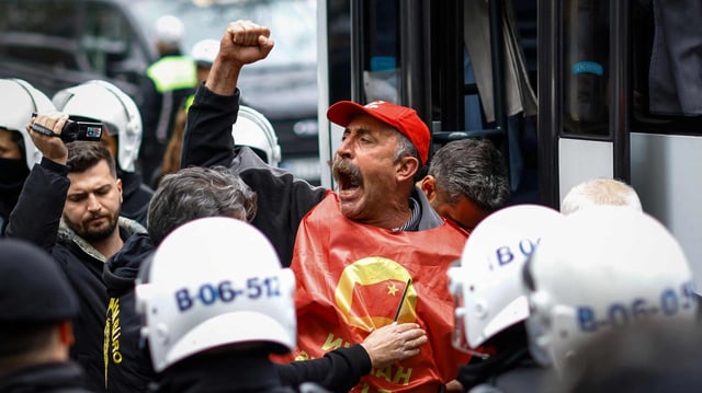Polizeieinsatz in der Nähe des Taksim-Platzes