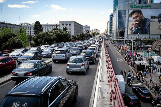 La panne géante d'électricité le 28 avril 2025 a provoqué des perturbations géantes de circulation à Madrid.
